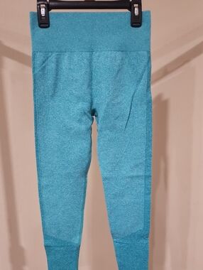 Kids Seamless Teal Active Leggings